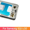 Tested S22 Screen With Frame For Samsung S22 5G S901B S901U S901W S901N LCD Display Touch Screen Digitizer Assembly Replacement. 