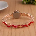 A Stylish, Casual And Versatile Women's Love  With Diamond Inlaid Quartz Watch And Jewelry Three Piece Set. 