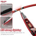 DELIXI ELECTRIC Test Pen Intelligent Induction Digital Display Test Pen Voltage Detection On-off Zero Fire Line 12-220V. 