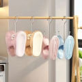 1/3pcs household double hook shoe rack, hanging type, space saving, home hardware accessory for drying shoes on the balcony. 