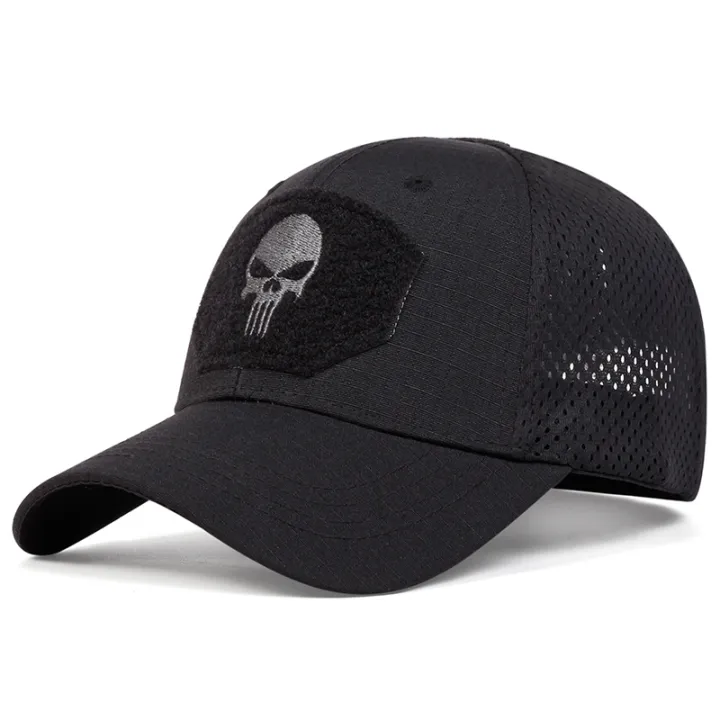 Unisex%20Skull%20Embroidered%20Top%20with%20Patch%20Breathable%20Baseball%20Caps%20Spring%20and%20Autumn%20Outdoor%20Adjustable%20Casual%20Hat%20Sunscreen%20Hat%20-%20Image%205