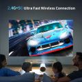 Smart Projector Android 12 Home Theater 180 Degree Rotation Smart Android 4K HD Dual Wifi BT5.0 Mini Proyector Portable Projector. 