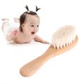 Wooden Handle Brush Baby Hairbrush Newborn Hair Infant Comb Head Massager. 