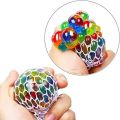 Stress ball Relief Mesh Ball Multi-Colored Mesh Ball Just Smack It Anywhere Stress balls were made of soft silicone materials which were 100% percent non-toxic to kids; the Silicone texture makes these balls feel soft, flexible, and elastic.. 