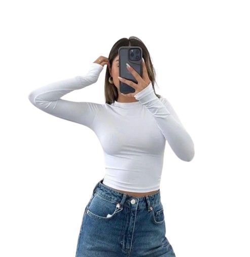 Long Slavee Crop Top By Printing Fad