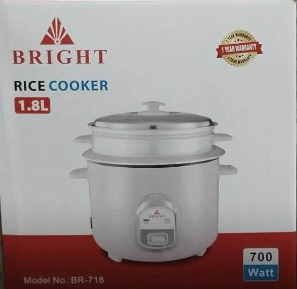 Bright Rice Cooker 1.8 L (1kg) | Daraz.lk