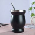 Double-Walled Mate Natural Gourd Tea Cup Set Bombillas Yerba Mate Tea Cup Insulation Wall Gourd Tea Cup Mate Straw Set. 