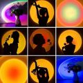 1PC Sunset Light Projection Light With Remote Control 16-Color Night Light RGB Color Changing LED Light Bedroom photography prop. 