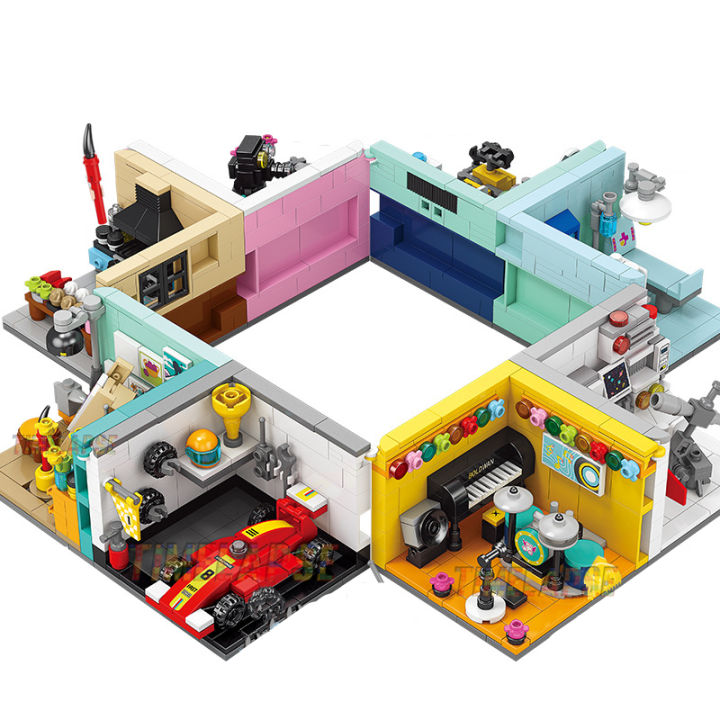 NEW%20Dreams%20House%20Racer%20Car%20Doctor%20Painter%20Musician%20Scientist%20Pastry%20Chef%20Cameraman%20Astronaut%20Building%20Blocks%20Kit%20Brick%20Model%20Toy%20-%20Image%204