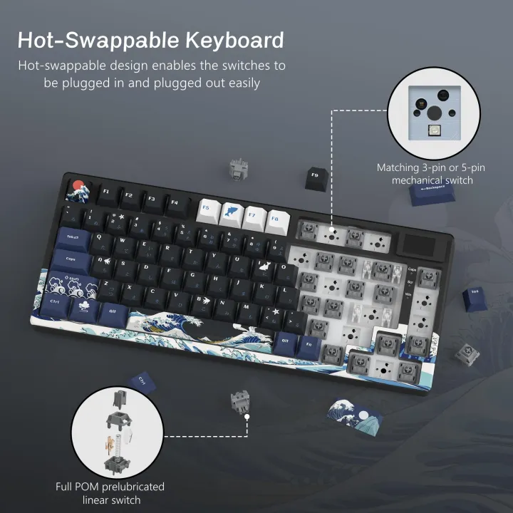 Wired%20Mechanical%20Gaming%20Keyboard%20with%20OLED%20Display%20Full%20Key%20Hot-Swappable%20Pudding%20RGB%20Backlit%20Keyboard%20for%20PC%20Computer%20Laptop%20-%20Image%203