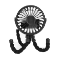 Baby Stroller Fan Hand Held Rechargeable USB Bladeless Small Folding Fans Mini Ventilator Silent Table Outdoor Cooler Neck Fan. 