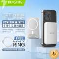 With Warranty BAVIN 10000mAh Power Bank with 15W Wireless Charging, 20W USB-C Fast Charge, Portable Battery Pack for Smartphones & Devices (Model PC1016). 