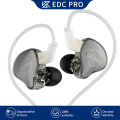 NEW KZ EDC PRO Best In-ear Wired Earphones HIFI Bass Dynamic Monitor 3D Stereo Earbuds Noise Cancel With Detachable Audio Cable. 