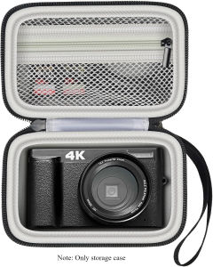 Bilashmart Digital Camera Case Compatible with TEBNGIHNM for Duluvulu for Oiadek for zheozeig for Zostuic for Toiauaha 4K Vlogging Box Only