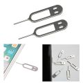 20-100pcs Metal Universal smile Sim Card Tray Pin Ejecting Removal Needle Opener Ejector For Mobile Phone. 