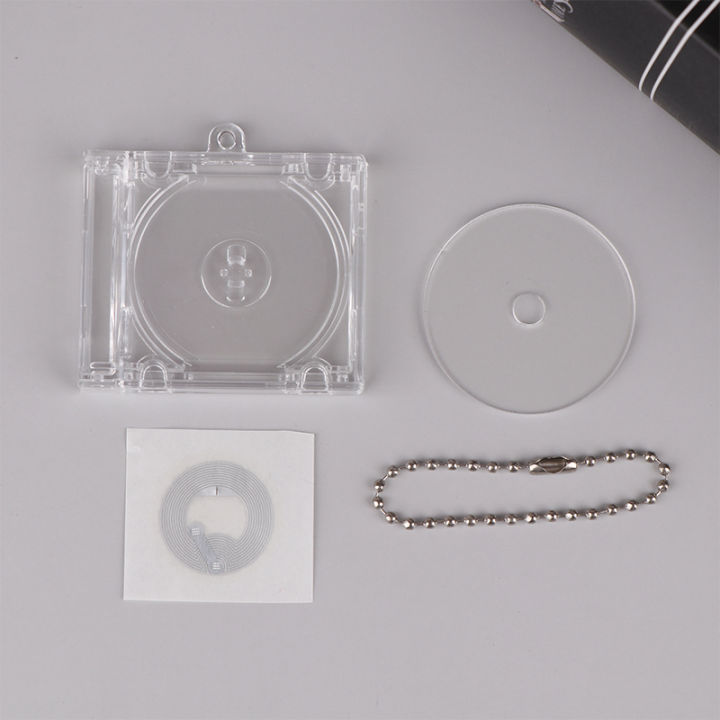 DIY Mini CD Case Key Chain 1 PCS Blank Album Backpack Hanging Decor Keychain Pendant