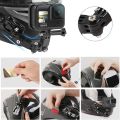 Motorcycle Helmet Mount For Hero 10 9 8 7 6 5 4 3 Yi osmo Action Sports Camera Mount Full Face Holder Accessories Strap.