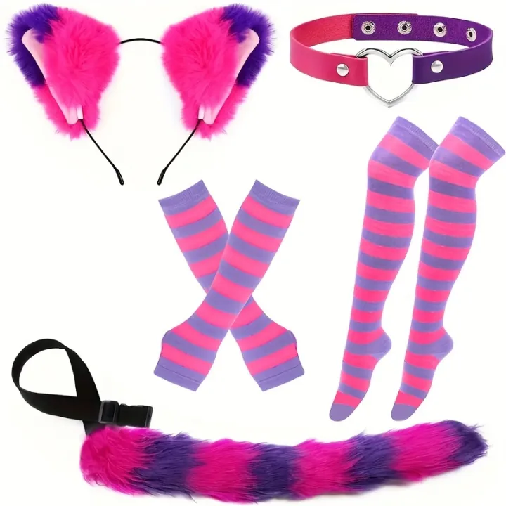 Role%20playing%20costume%20set%20with%20black%20and%20white%20stripes,%20furry%20tail,%20gloves%20and%20socks,%20acting%20props%20for%20Halloween%20-%20Image%202