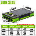 SAMOLLA Large Fishing Tackle Box Lure Storage Double Sided Lure Hook Boxes Baits Container Storage Case Fishing Accessories. 