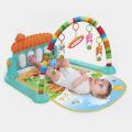 Baby Play Mat Gym & Fitness Rack with Hanging Rattles Lights & Musical Keyboard Mat Piano Multi-Function. 