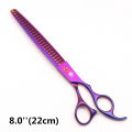 Purple Dragon 7.0'' 8.0'' Pet Grooming Scissors Thinning Shears Professional Cat Dog Curved Scissors Hair Cutting Comb Z3005. 