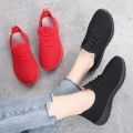 Women's Vulcanize Shoes 2025 Sneakers Solid Black Red Shoes Gym Fitness Trainers Walking Sport Shoes Female Zapatos Mujer.