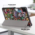 For   Tab A9 2023 Case 8.7 inch Magnetic Tri-Folding PU Leather Stand Cover for  Tab A9 SM-X110 X115 Tablet. 
