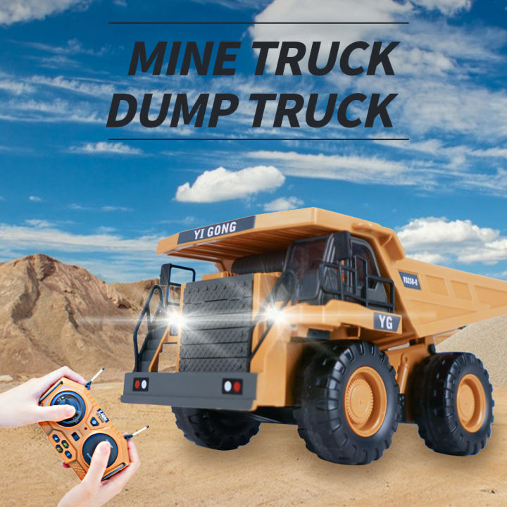 2.4Ghz%201/20%20Remote%20Control%20Engineering%20Dumper%20Trucks%209CH%20Construction%20RC%20Alloy%20Vehicle%20Dump%20Truck%20Car%20with%20Lights%20Boy%20Toy%20%20-%20Image%204