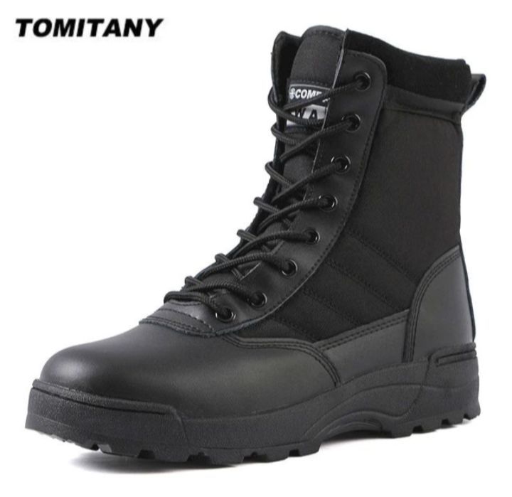 swat hiking military style long shoes,millatry long boots, Breathable, Men's comfortable long shoe's, polic long shoes