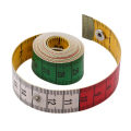 1.5M Soft Tape Measure Tailor's Tape With Snap Fasteners Body Measuring Double-sided Ruler For Needlework Sewing Tool NEW. 
