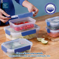 Next series Mini lock set of 5 sizes to choose from, easy to nested, non-tear lid, BPA free. 