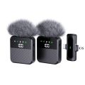 Wireless Lavalier Microphone Lapel Video Recording Mic for iPhone iPad Mini - Noise Reduction for Interview Podcast Vlog.