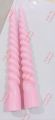 TWO LONG SPIRAL TAPER CANDLE IN PASTEL COLOURS (20 cm Tall). 