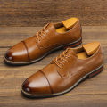 Men's Dress Shoes Fashion Comfortable 2025 Brand Leather Shoes Men. 