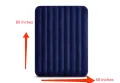 Intex Double Air Bed (60x80) with Electric Pump & 2 Pillows Inflatable Mattress for Home, Camping, Guests Airbed. The best price in Bangladesh..