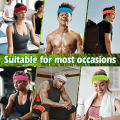 AOLIKES Sports Headband,Cotton Sweat Head Bands,Moisture Wicking Athletic Terry Cloth Sweat Band for Tennis,Basketball,Football. 