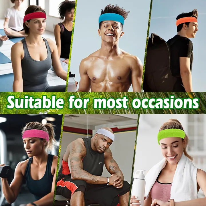 AOLIKES%20Sports%20Headband,Cotton%20Sweat%20Head%20Bands,Moisture%20Wicking%20Athletic%20Terry%20Cloth%20Sweat%20Band%20for%20Tennis,Basketball,Football%20-%20Image%207