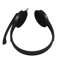 Lenovo headset headset P702 black notebook desktop computer universal voice band mic call online class conference recording game scene suitable. 