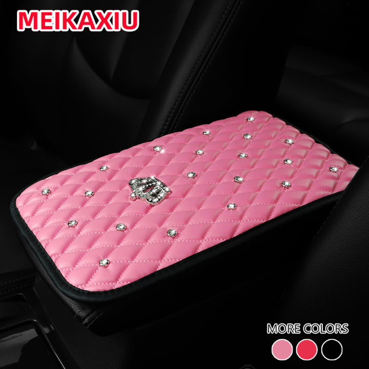 1%20PU%20Soft%20Comfort%20Diamond-Encrusted%20Crown%20Car%20Armrest%20Cushion%20Car%20Accessories%20Interior%20for%20Both%20Men%20and%20Women%20-%20Image%202