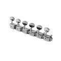 6 inline Vintage Guitar Tuners Tuning Pegs Keys Machine Heads Set for Electric Guitar Chrome. 