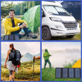 4 fold 100W Foldable solar panel 20w/h portable solar panels Fast charger USB 5V DC Full time solar panel mobile power supply.