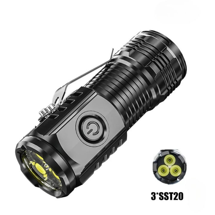 Portable%20Mini%20LED%20Flashlight%20Powerful%203*Wick%20Small%20Pocket%20Torch%20USB%20Rechargeable%20Strong%20Light%20Lantern%20Super%20Bright%20Cap%20Clip%20Lamp%20-%20Image%207