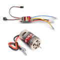 RCXAZ RC 60A ESC Brushed Motor 370 380 390 Waterproof JST/Point Plug Stainless Steel High Torque For 1/18 1/16 RC Car Crawler. 
