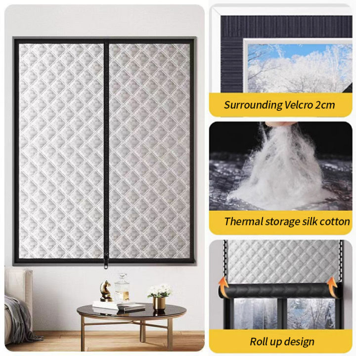 Zipper,%20Winter%20Warm%20Curtains,%20Insulated%20Windproof%20Sealed%20Windows,%20Cold%20Proof%20and%20Insulated,%20Screen%20Windows,%20Shading,%20Sound%20Insul%20-%20Image%202
