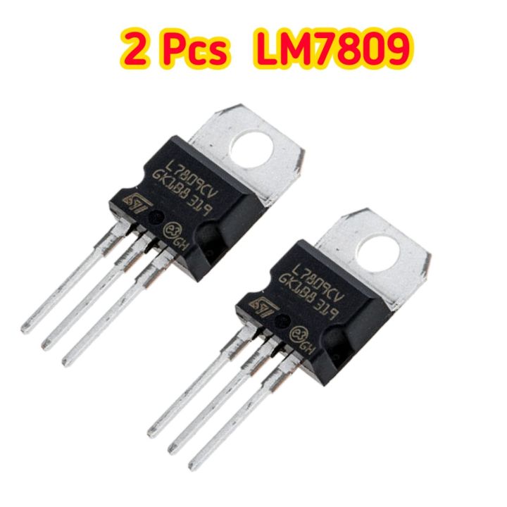 2 Pcs Original LM7809 Voltage Regulator LM7809 9Volt Voltage Controller IC. Convert Any 12V in to 9V With LM 7809 ( 7809 ) LM-7809 9V 1A Fixed Voltage Regulator ( Easy Net Store )
