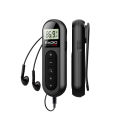 [Mini Portable FM Radio] Rechargeable Mini Portable FM Radio with Clip - Suitable for Meetings, Tours- Comes with Earphones. 