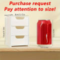 3-Tier Plastic Cosmetic Storage Box Organizer with Drawers Multifunctional Countertop Storage for Jewelry Office Supplies. 