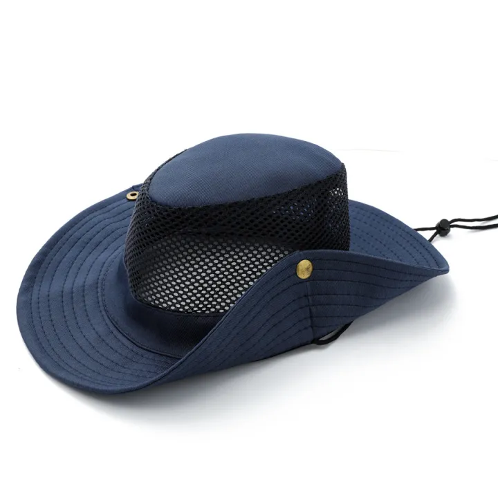 Fishing%20Hat%20Mountaineering%20Cap%20Outdoor%20Camping%20%20Mesh%20Cap%20Men's%20Sun%20Umbrella%20Large%20Brimmed%20Hat%20%20Hat%20Travel%20Sun%20Cap%20-%20Image%203