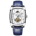 Tevise T802B Men Watch Moon Phase Tourbillon Rectangle. 