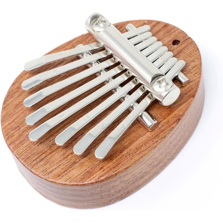 Portable Solid Wood 8 Key Mini Kalimba exquisite Finger Thumb Piano Musical good accessory Pendant Christmas Gift